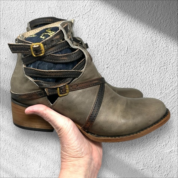 Freebird by Steven Stair Booties Size‎ 8 Bohemian Western Southwestern Leather - Picture 3 of 16